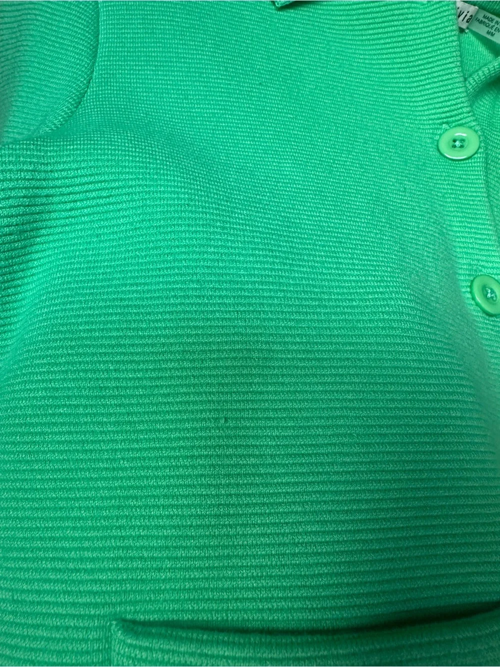 Alice + Olivia Ila Garden Green Collared Knit Jacket M